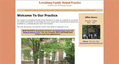 Desktop Screenshot of lewisburgfamilydental.com