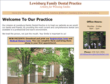 Tablet Screenshot of lewisburgfamilydental.com